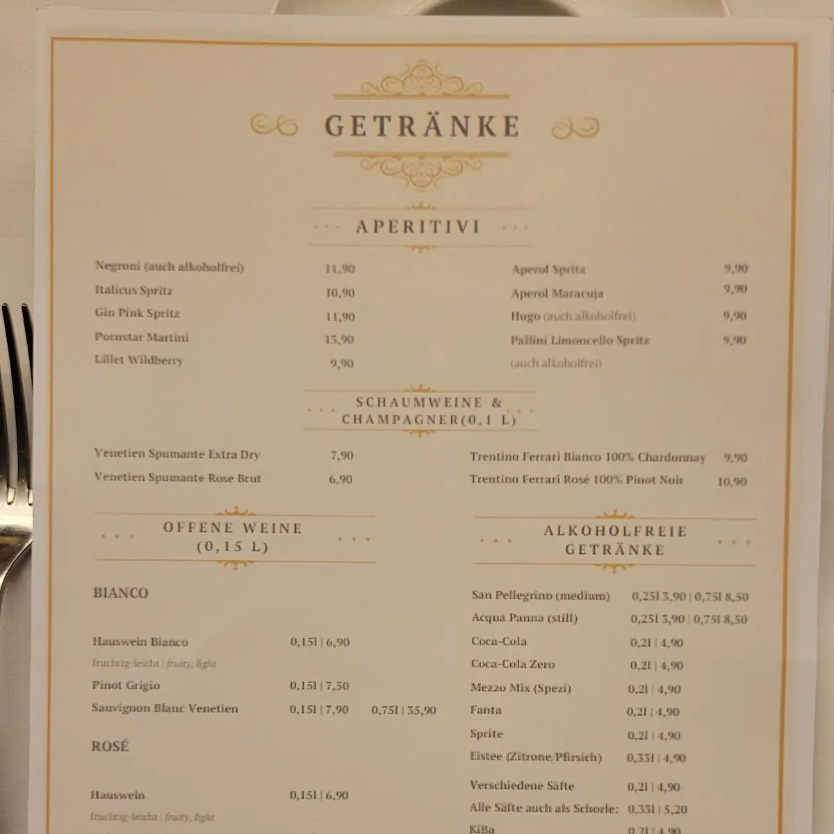 Speisekarte photo 1