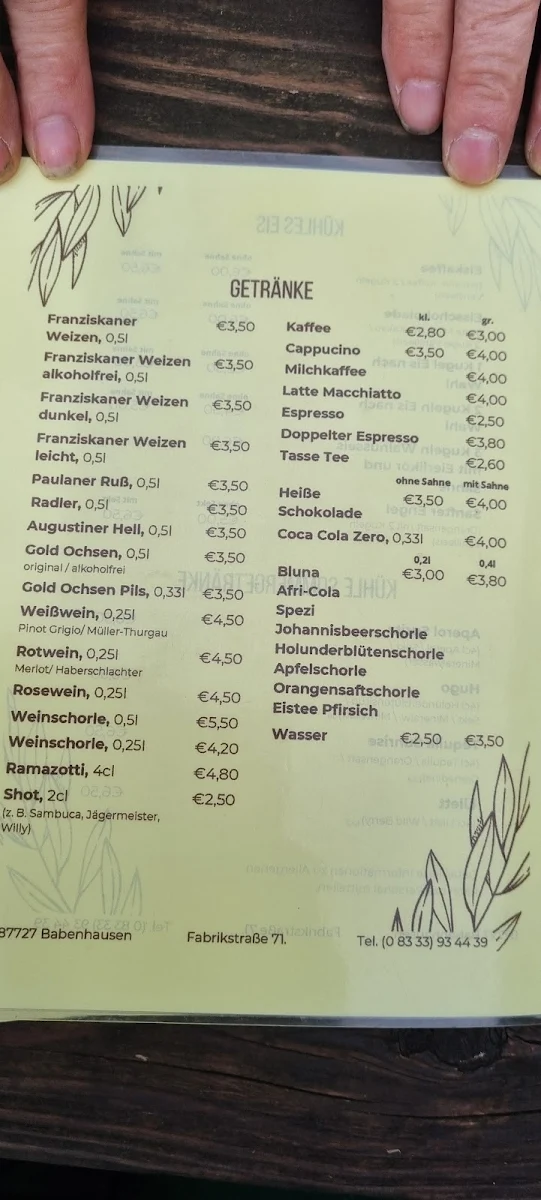 Speisekarte photo 1