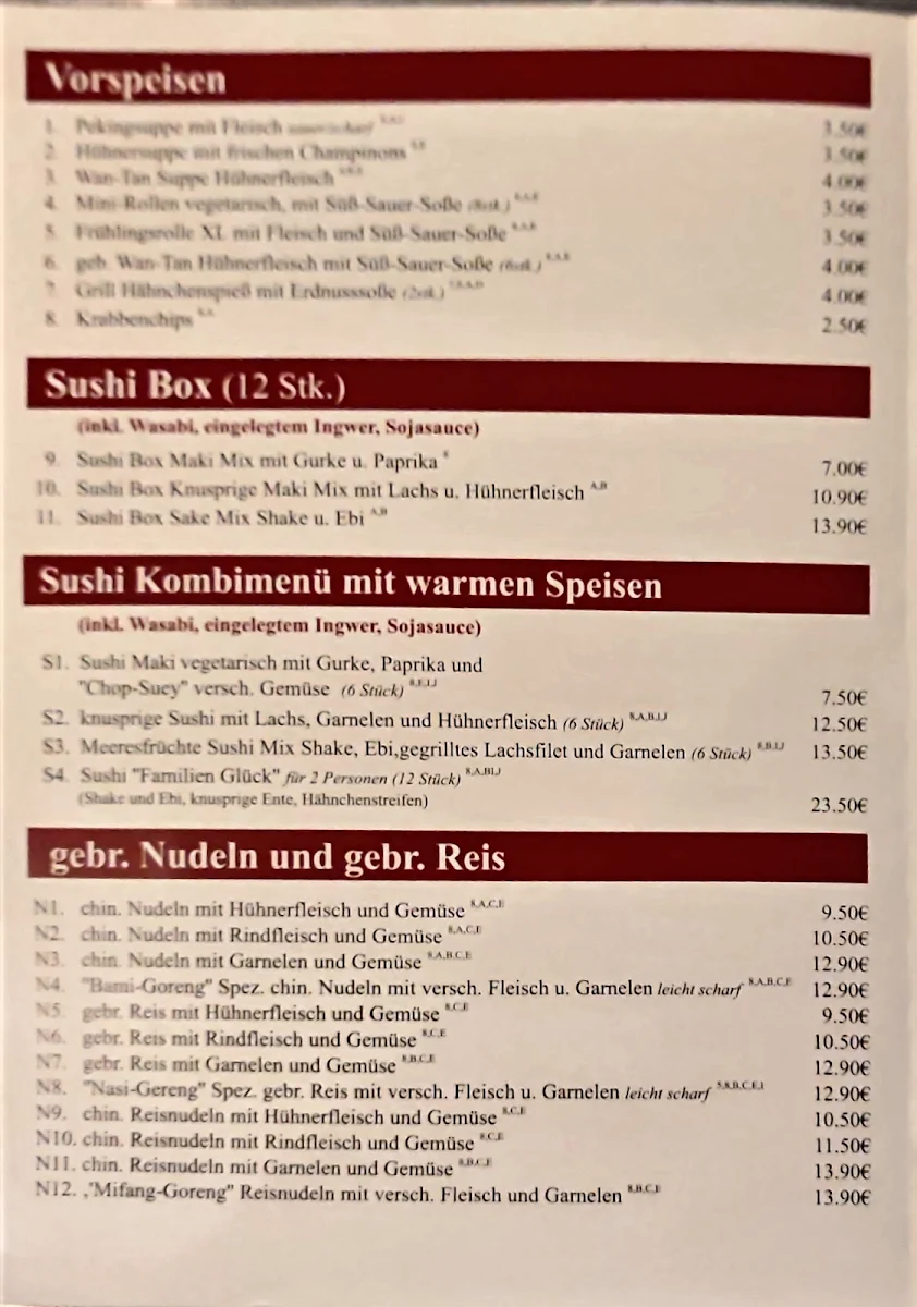 Speisekarte photo 2