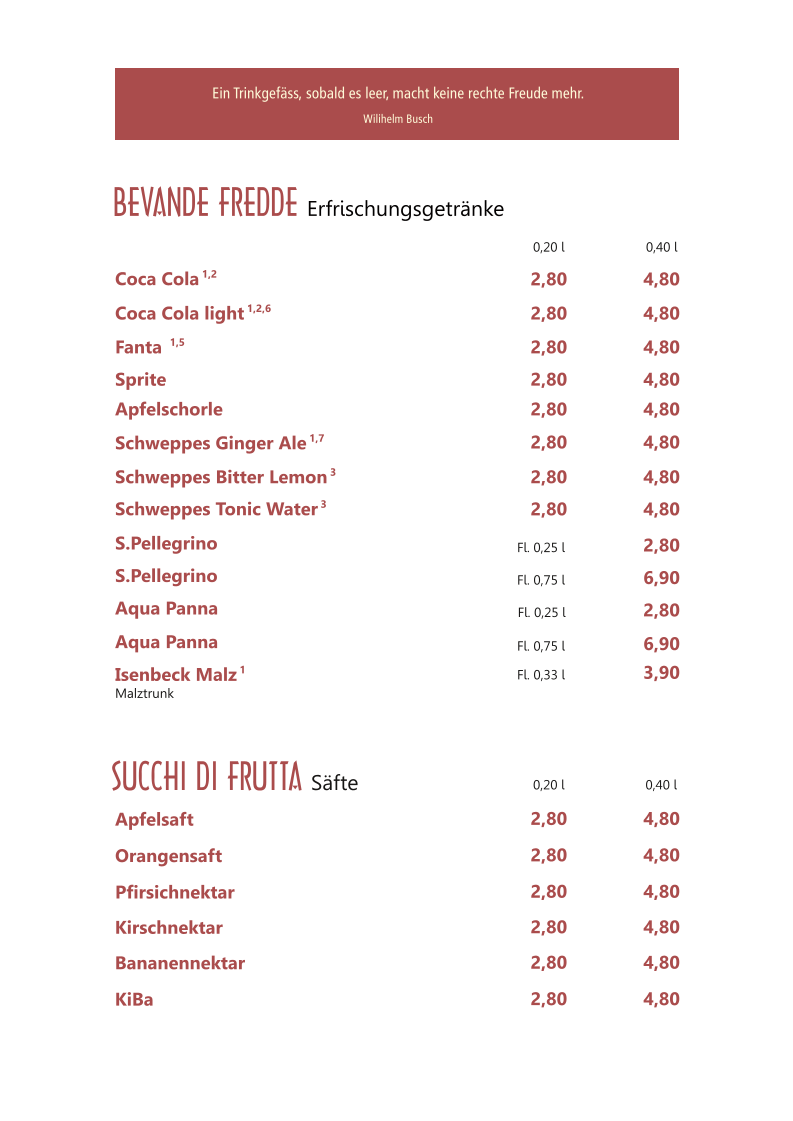 Speisekarte photo 8