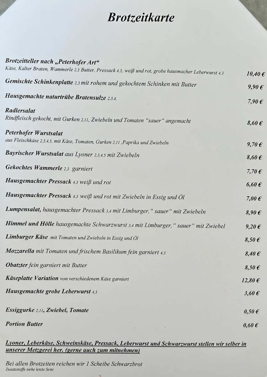 Speisekarte photo 1