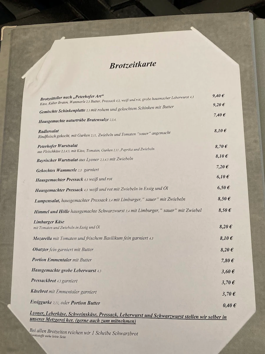 Speisekarte photo 2
