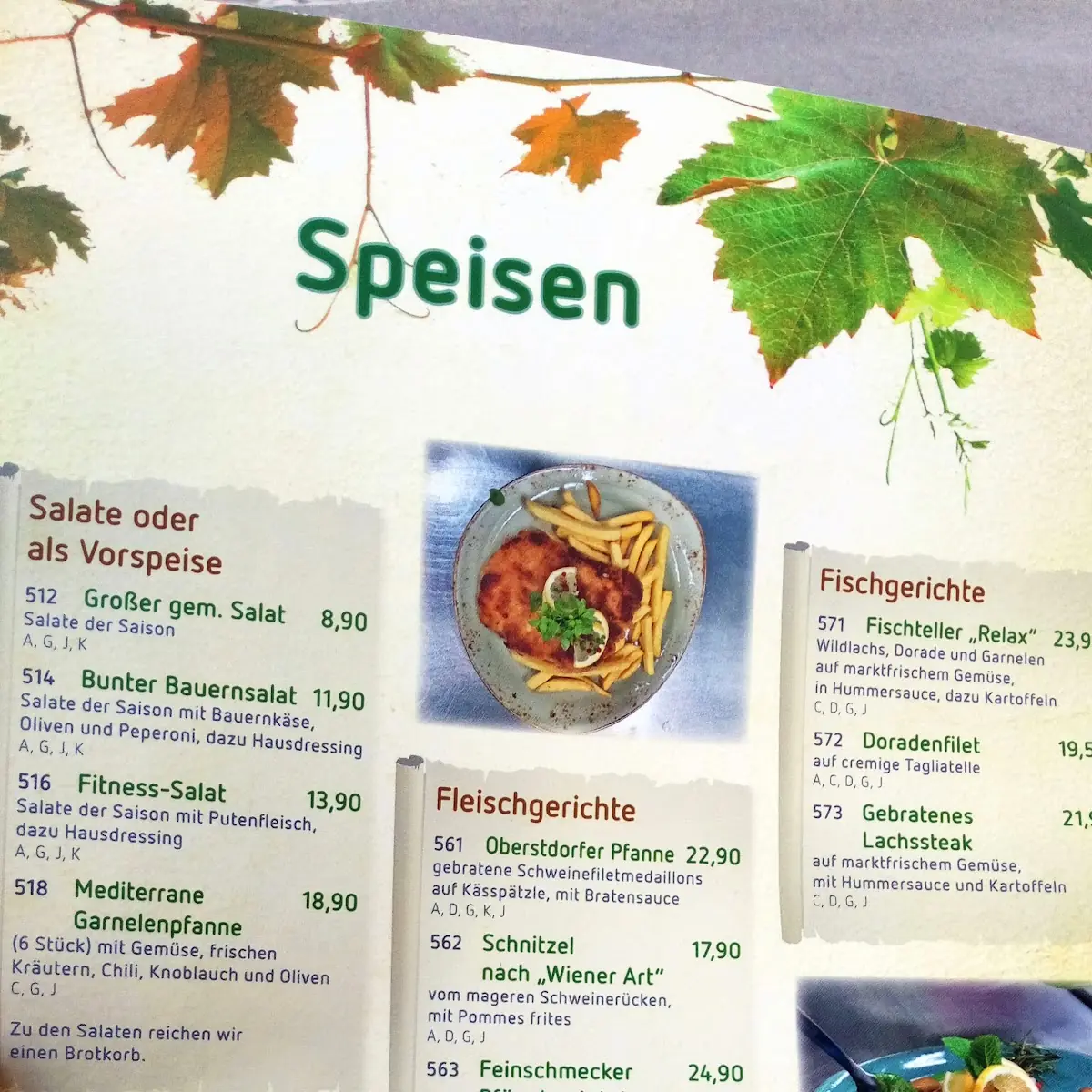 Speisekarte photo 3