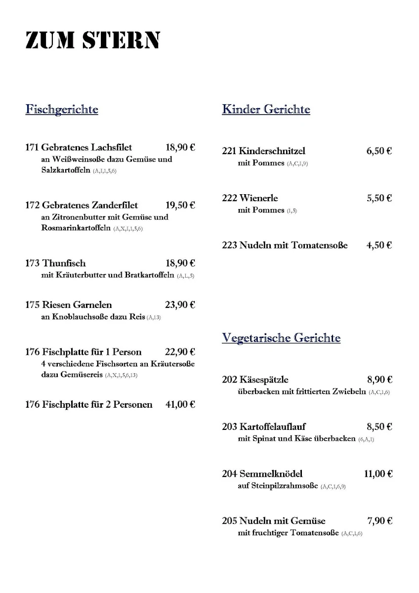 Speisekarte photo 1
