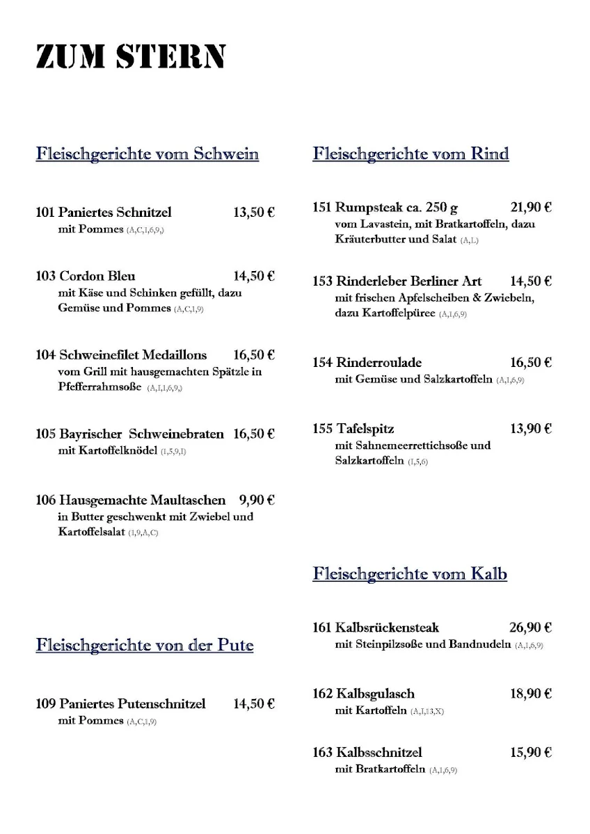 Speisekarte photo 2