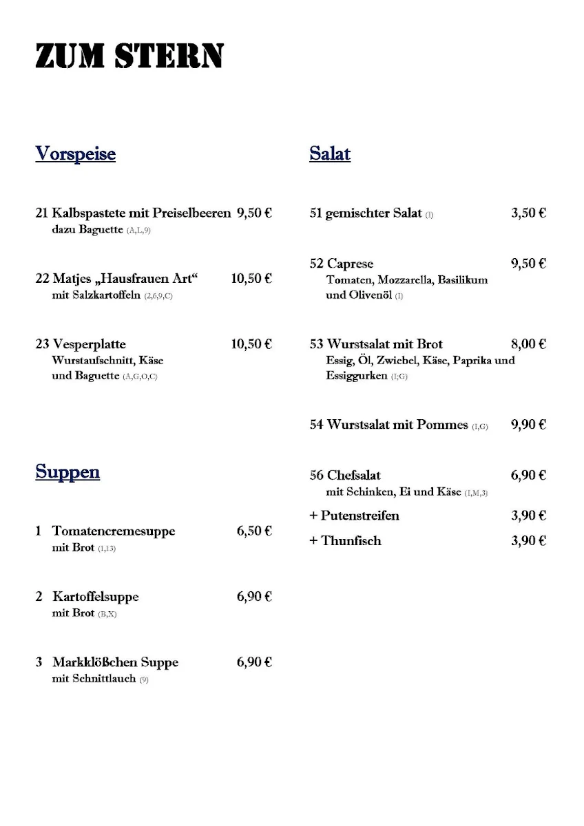 Speisekarte photo 4