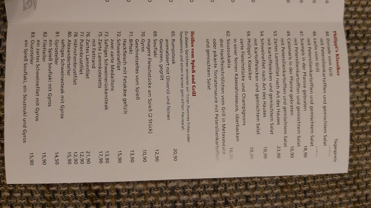 Speisekarte photo 3