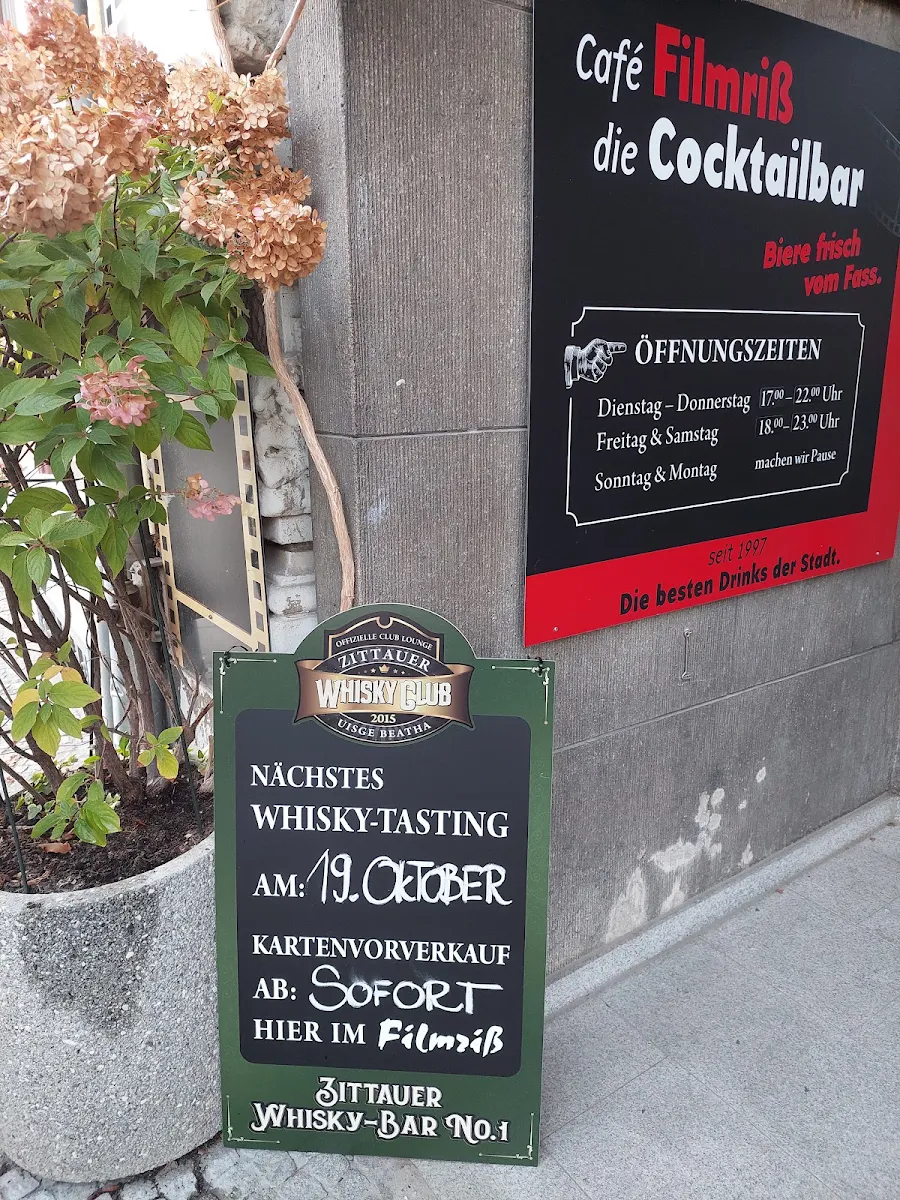 Speisekarte, Cafe Filmriß