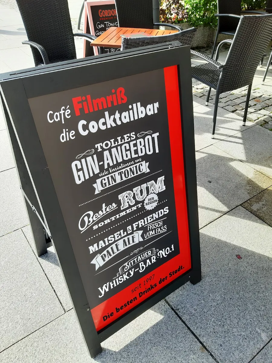 Speisekarte, Cafe Filmriß