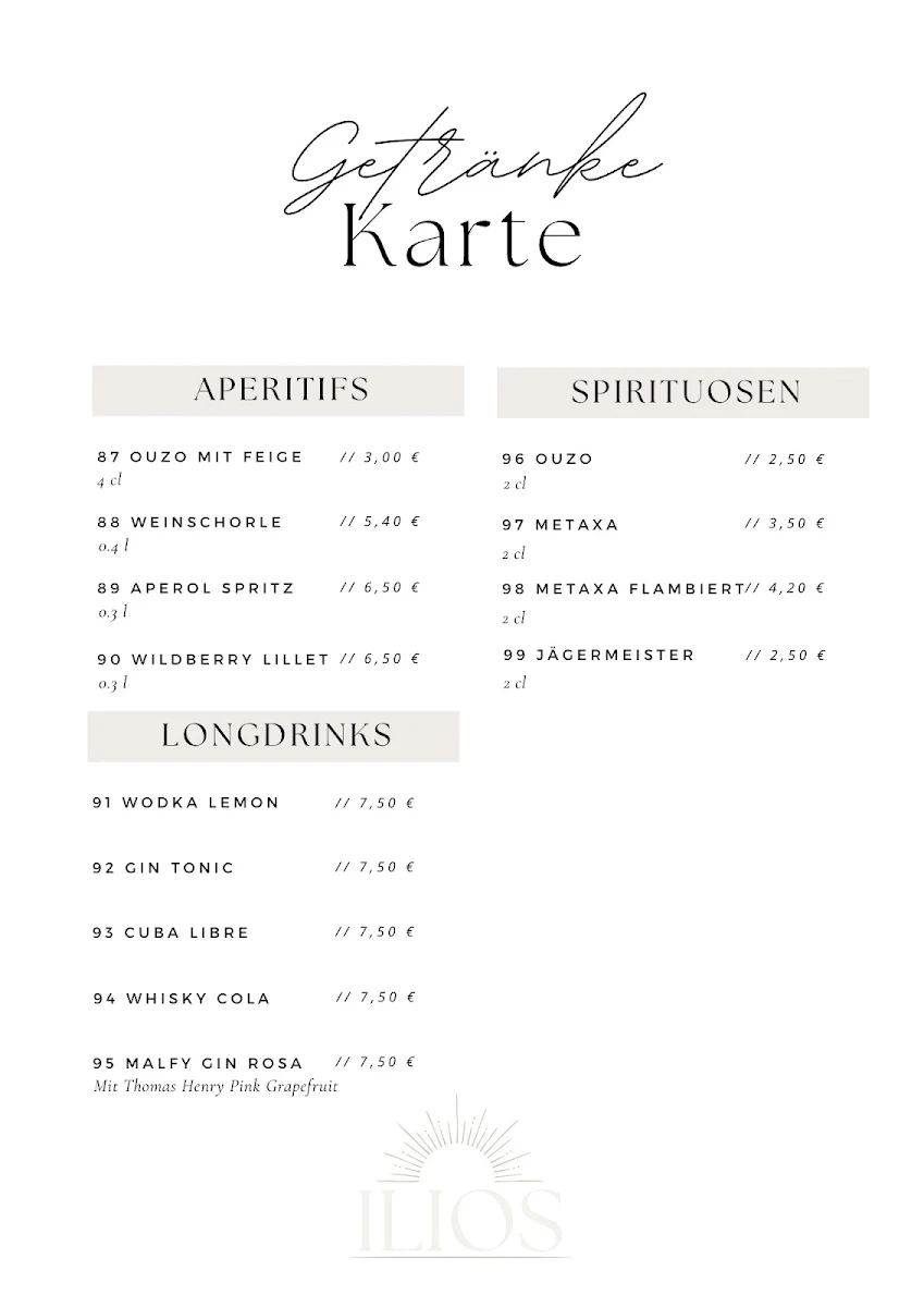Speisekarte photo 8