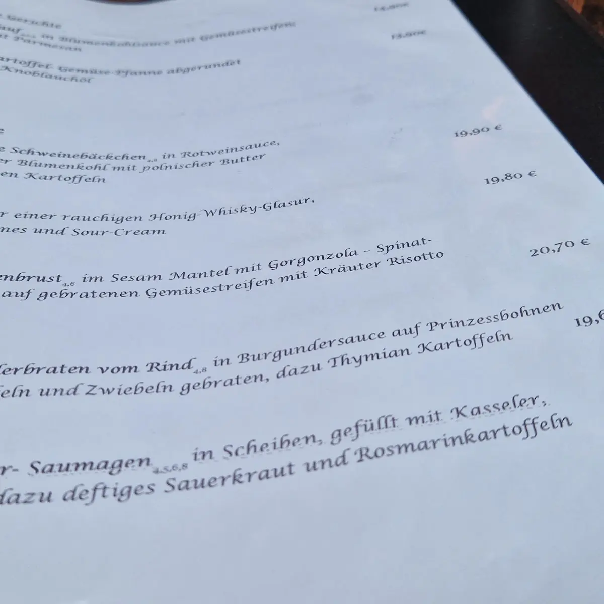 Speisekarte photo 2