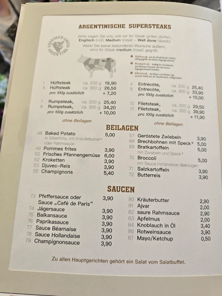Speisekarte photo 2