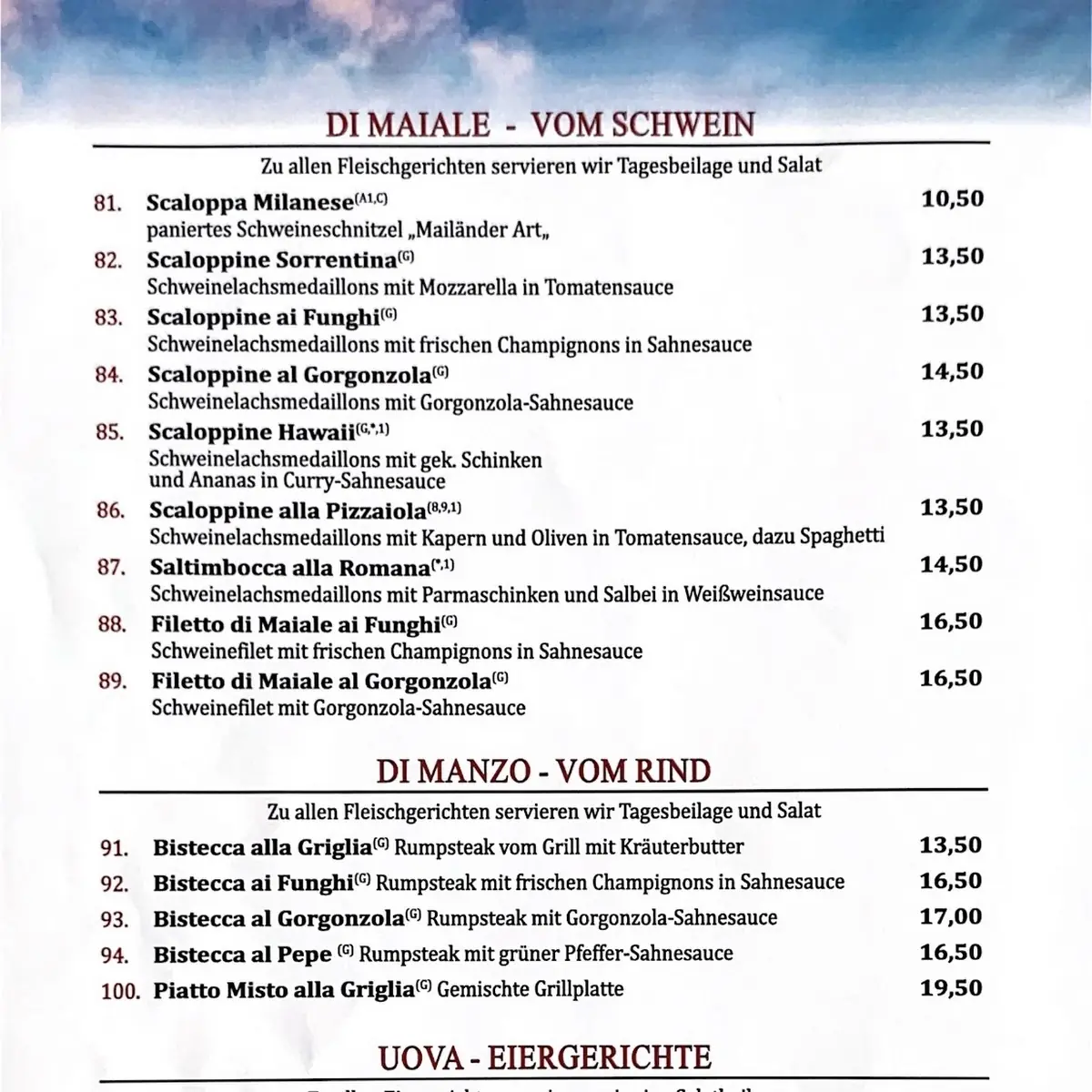Speisekarte photo 1