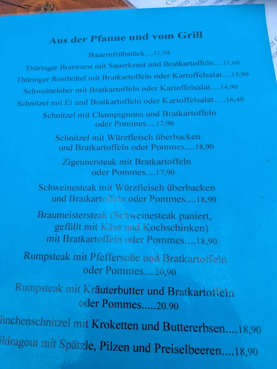Speisekarte photo 3