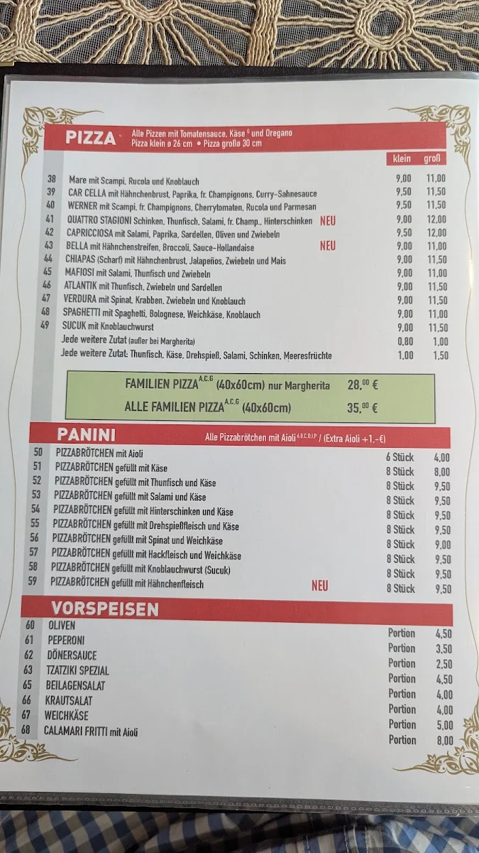 Speisekarte photo 1