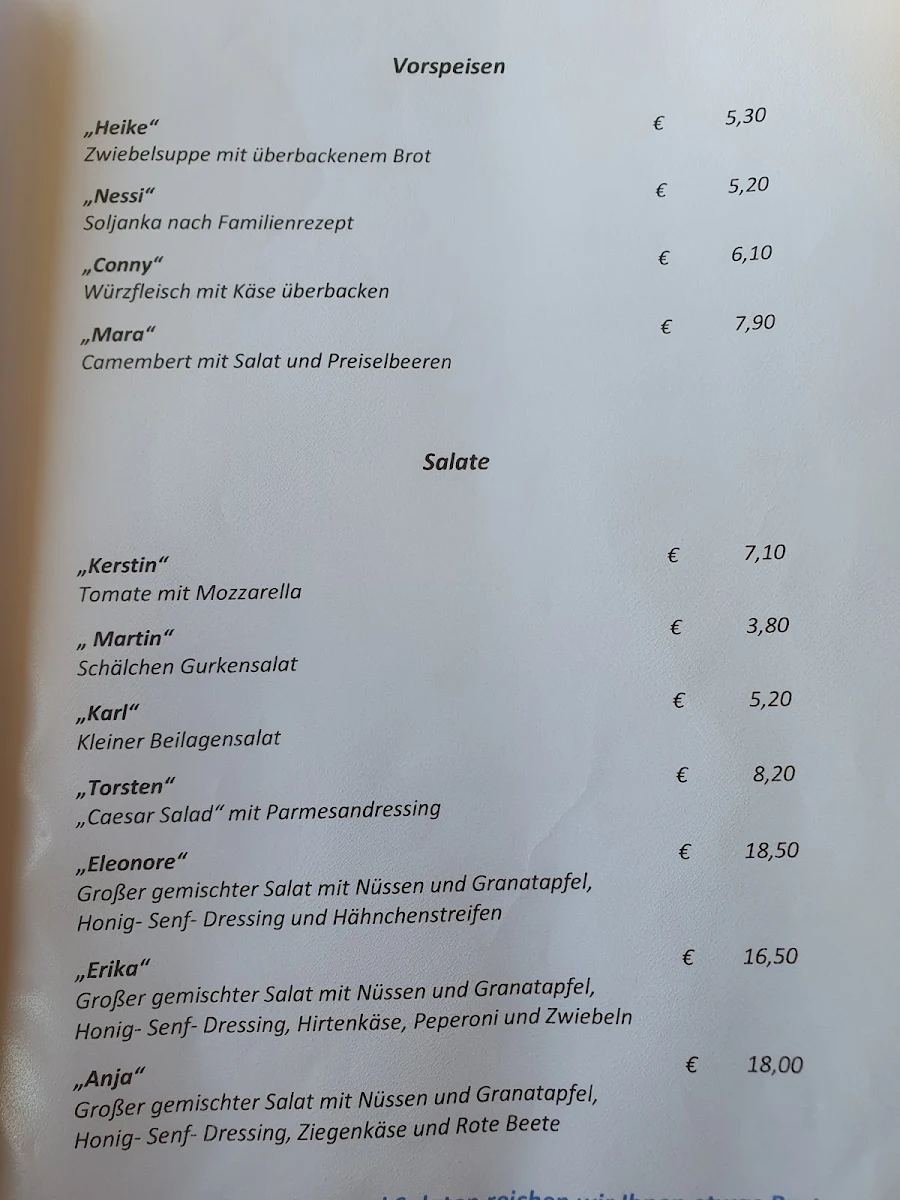 Speisekarte photo 1