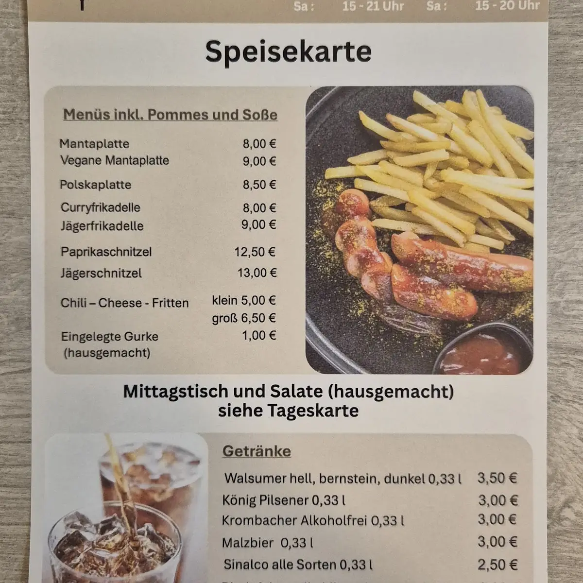 Speisekarte photo 2