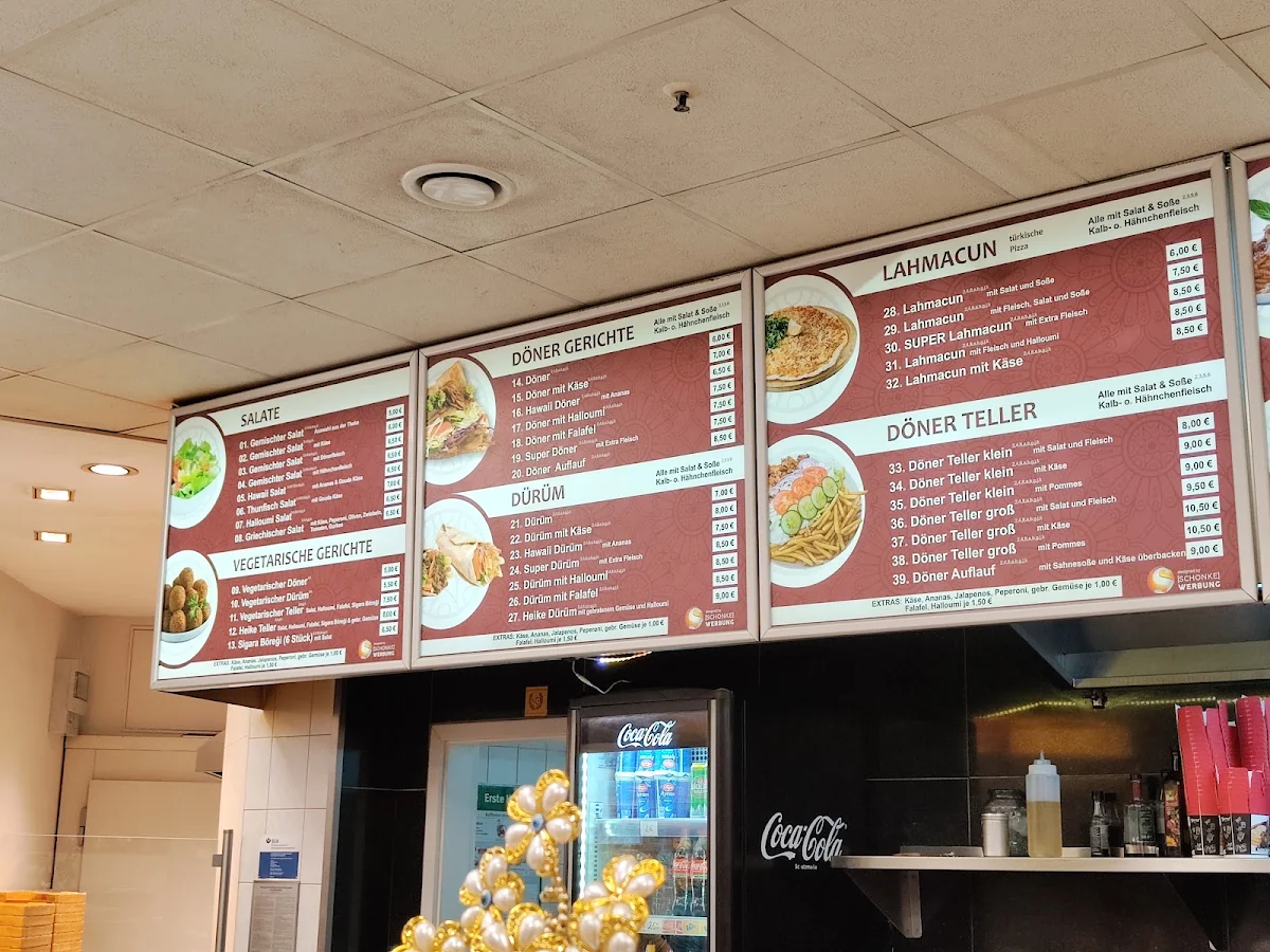 Speisekarte, Sema Grill Döner