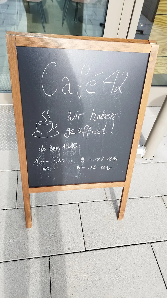 Speisekarte, Café 42