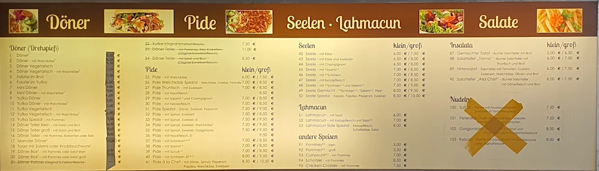 Speisekarte photo 3
