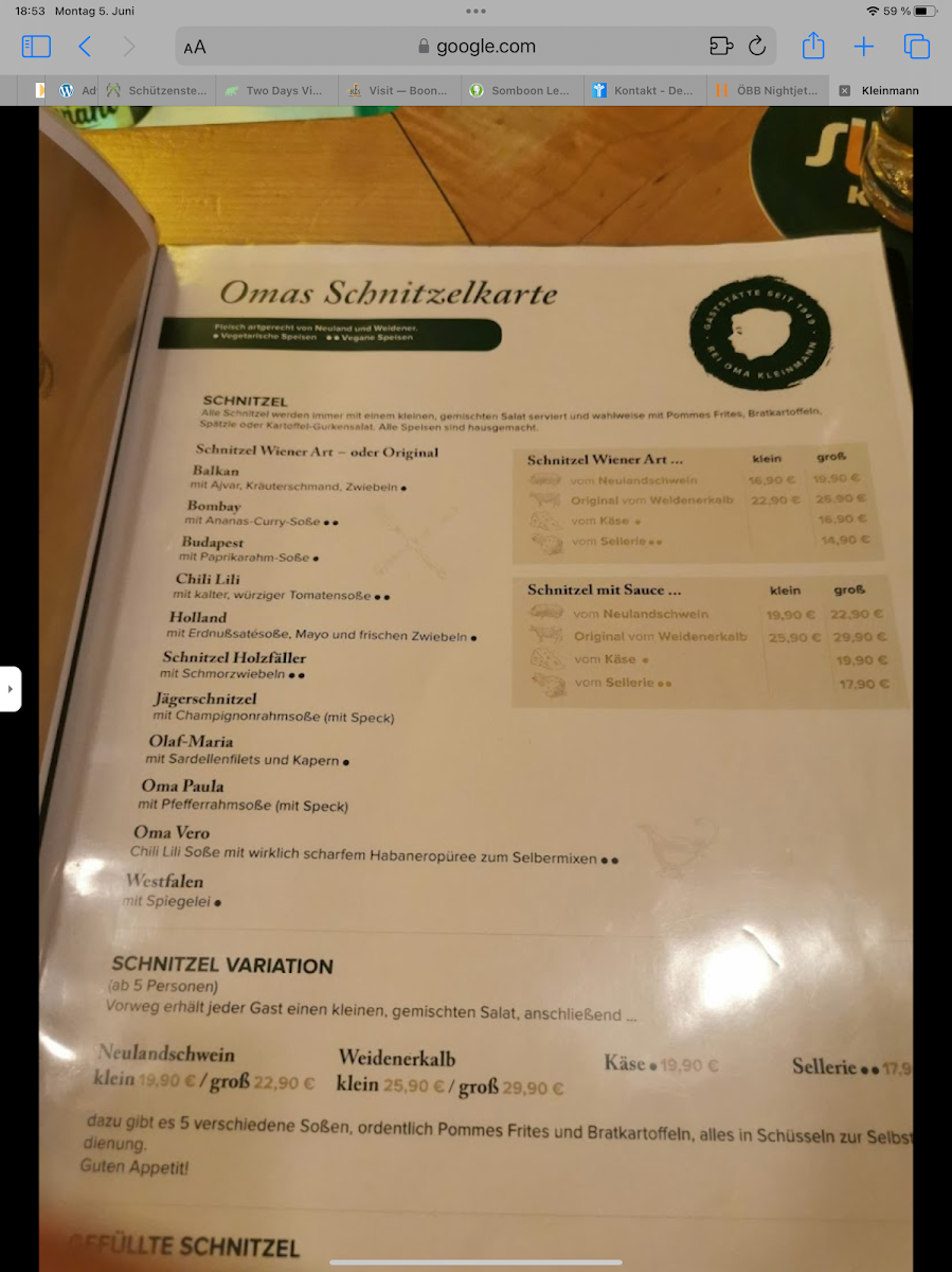 Speisekarte photo 3