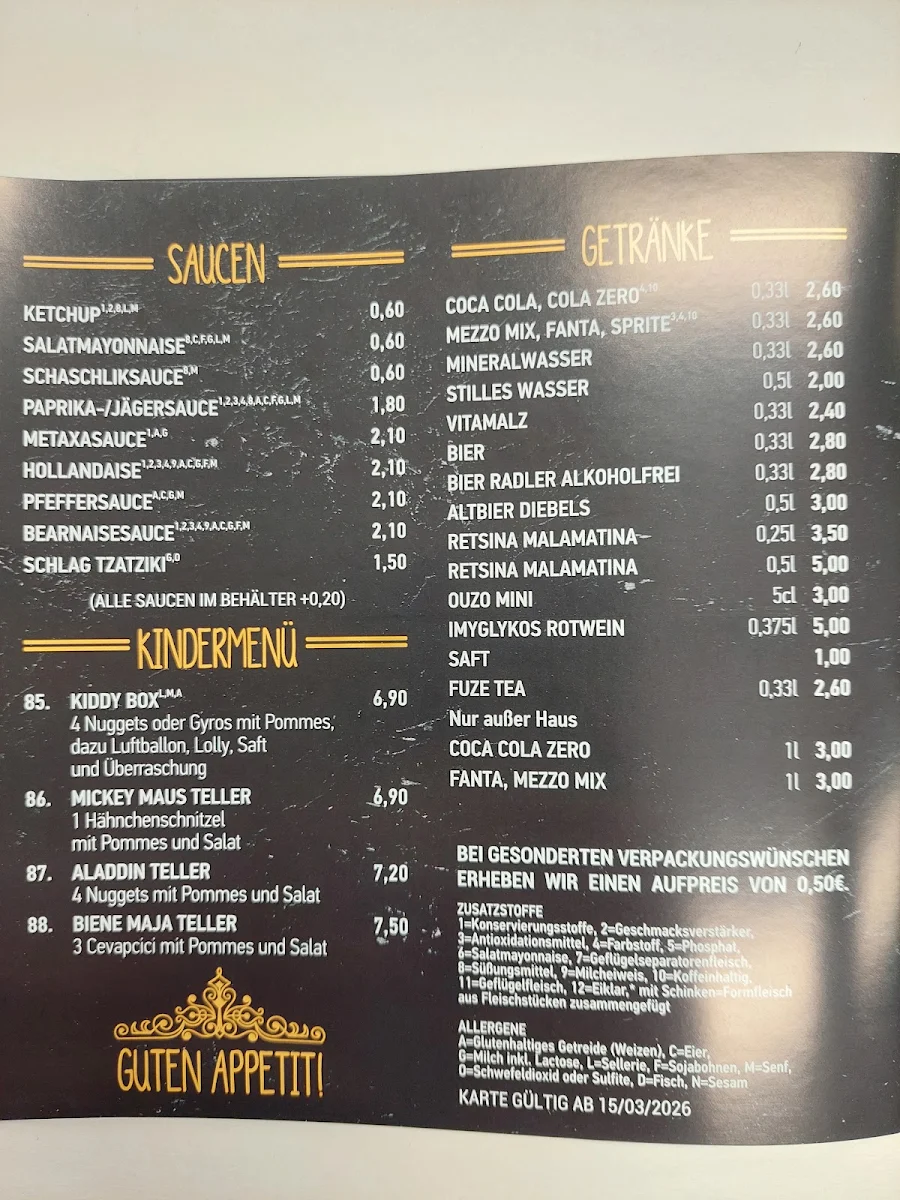 Speisekarte photo 1