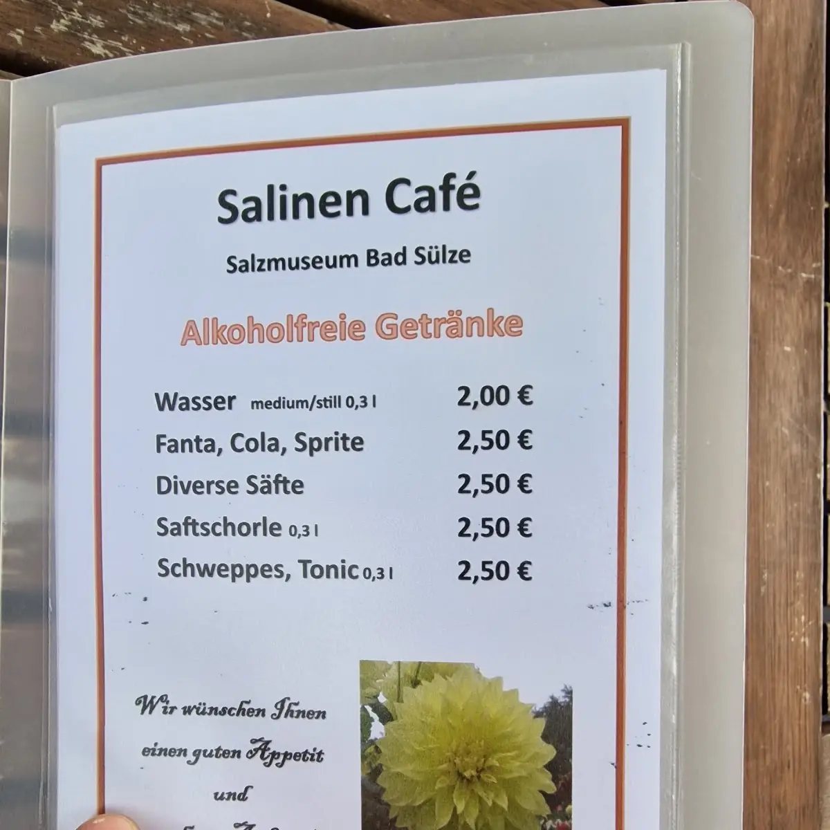 Speisekarte photo 2