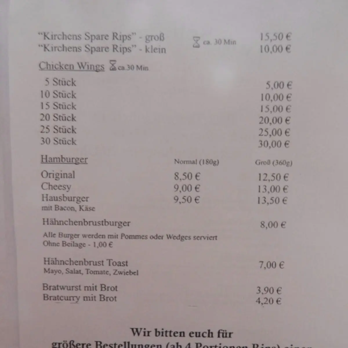 Speisekarte photo 4