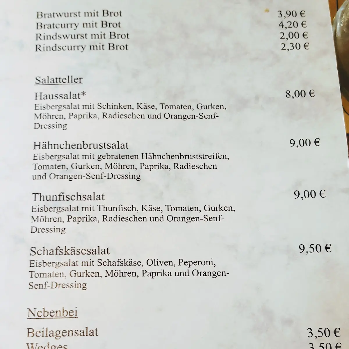 Speisekarte photo 6