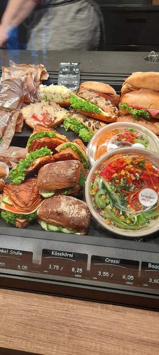 Speisekarte, Bäckerei Braaker Mühle, Schwarzenbek