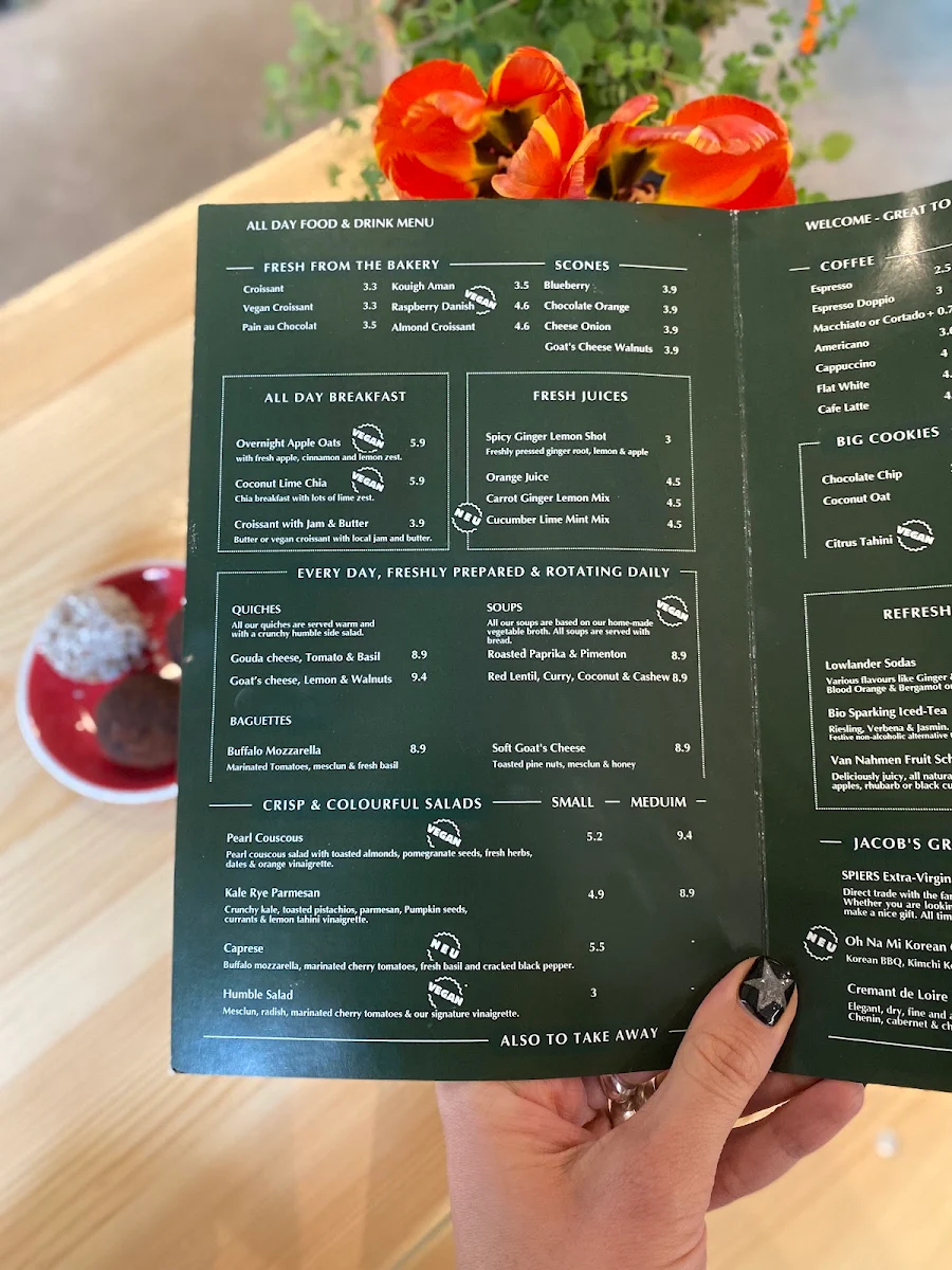 Speisekarte, SPIERS good food Café