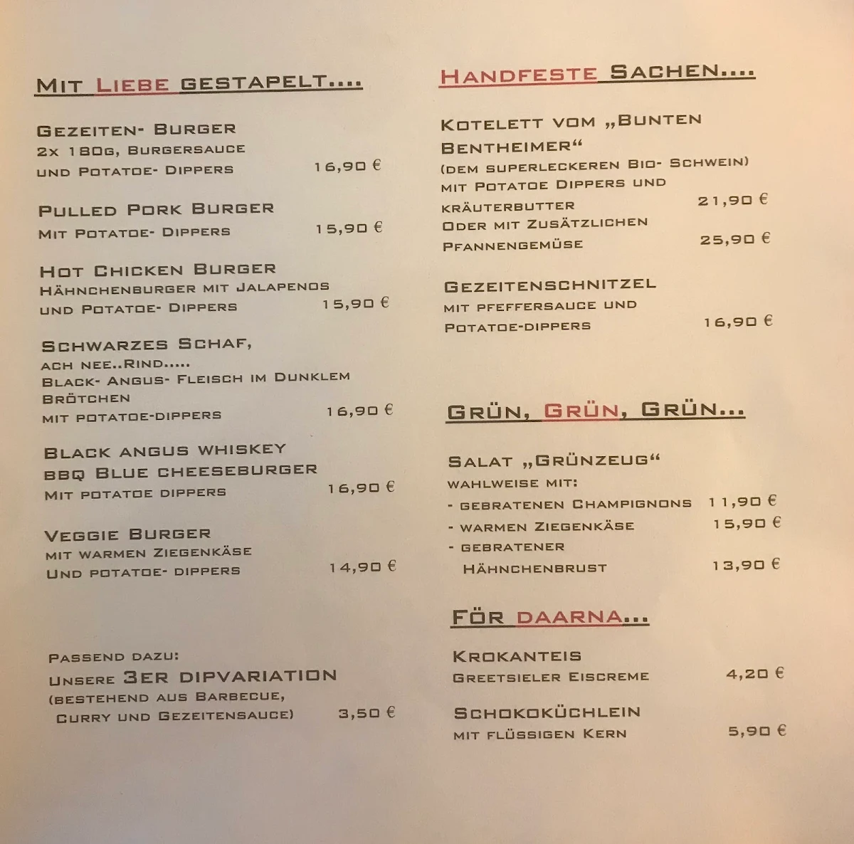 Speisekarte photo 9