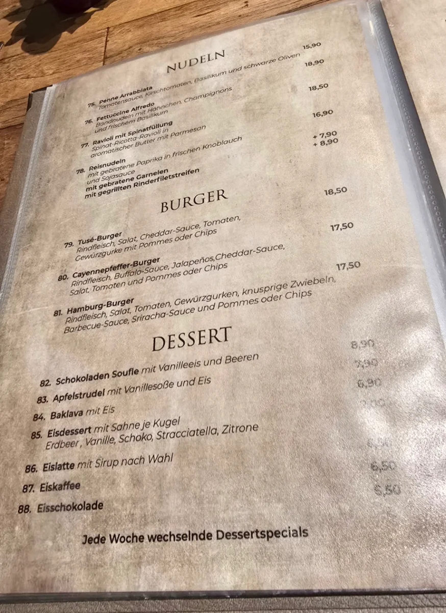 Speisekarte photo 2