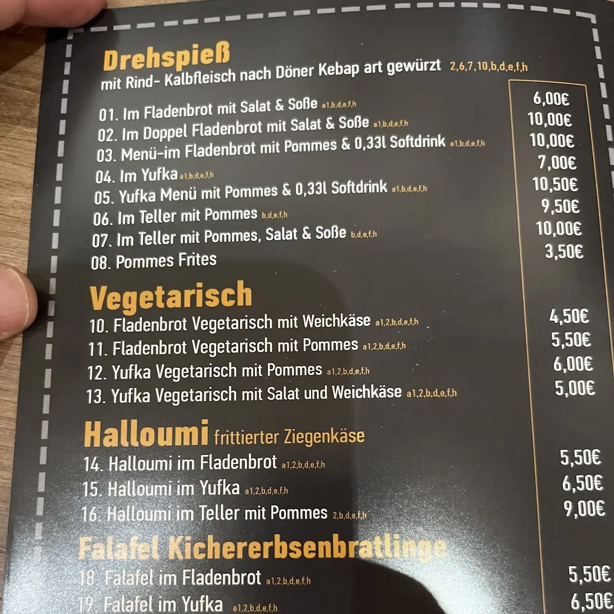 Speisekarte photo 8