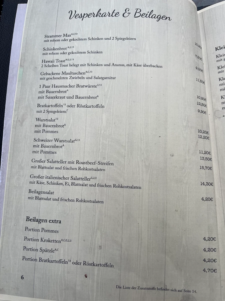 Speisekarte photo 2