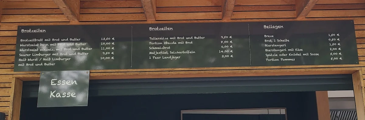 Speisekarte, HOLZHAUSER Brauerei Gasthaus - Biergarten