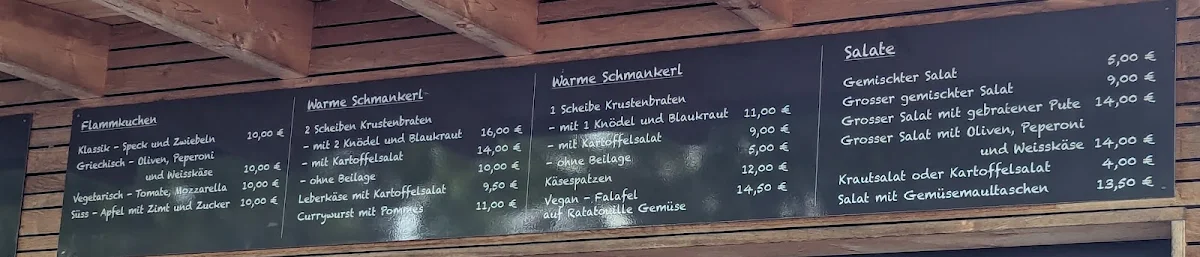 Speisekarte, HOLZHAUSER Brauerei Gasthaus - Biergarten