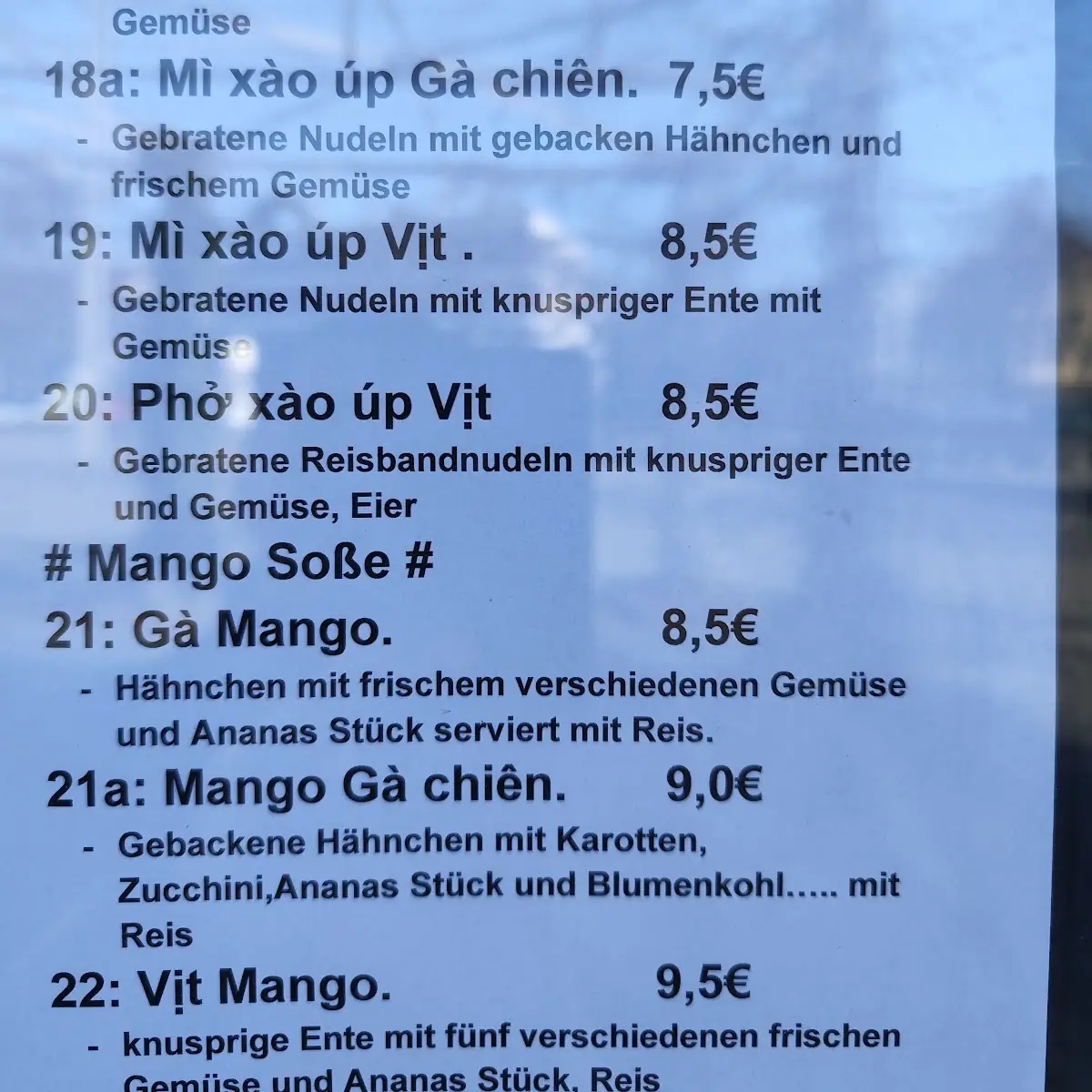 Speisekarte photo 2