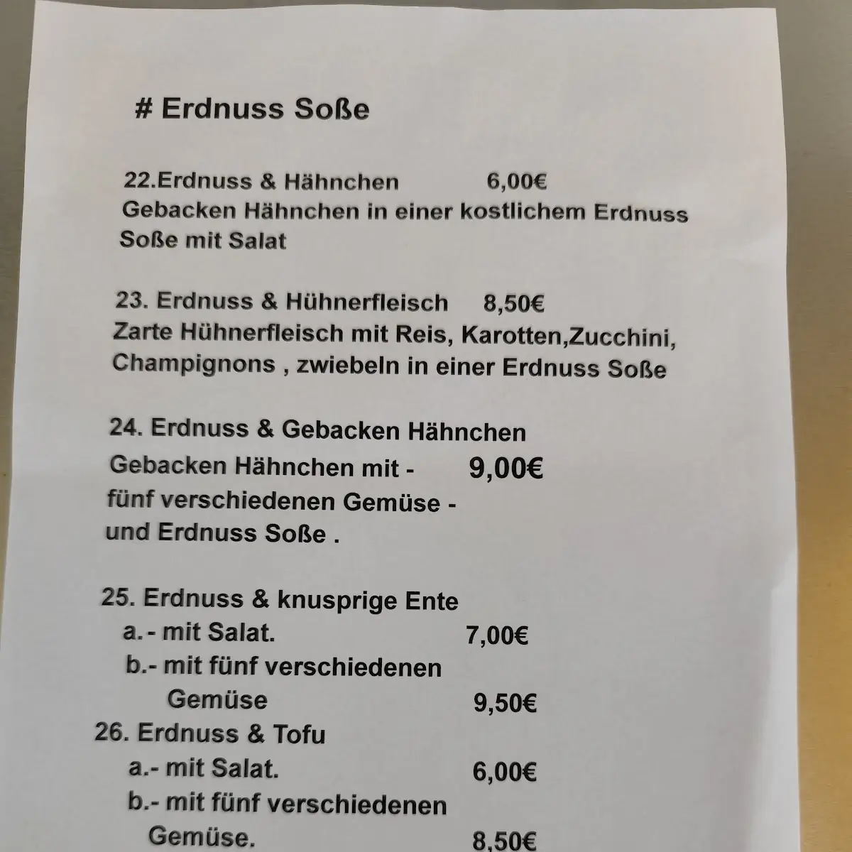 Speisekarte photo 4