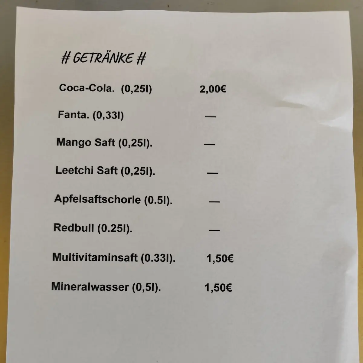 Speisekarte photo 6