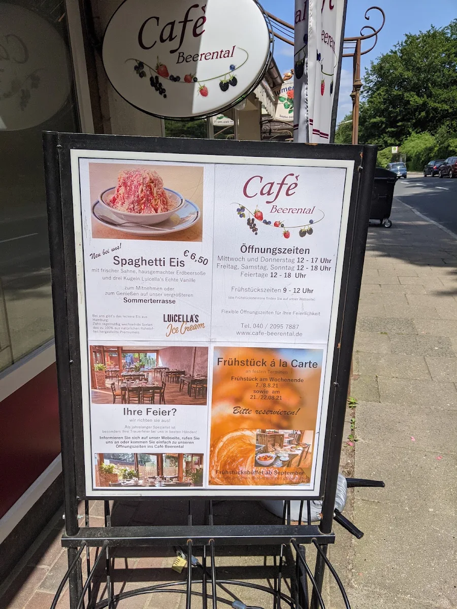 Speisekarte, Café Beerental