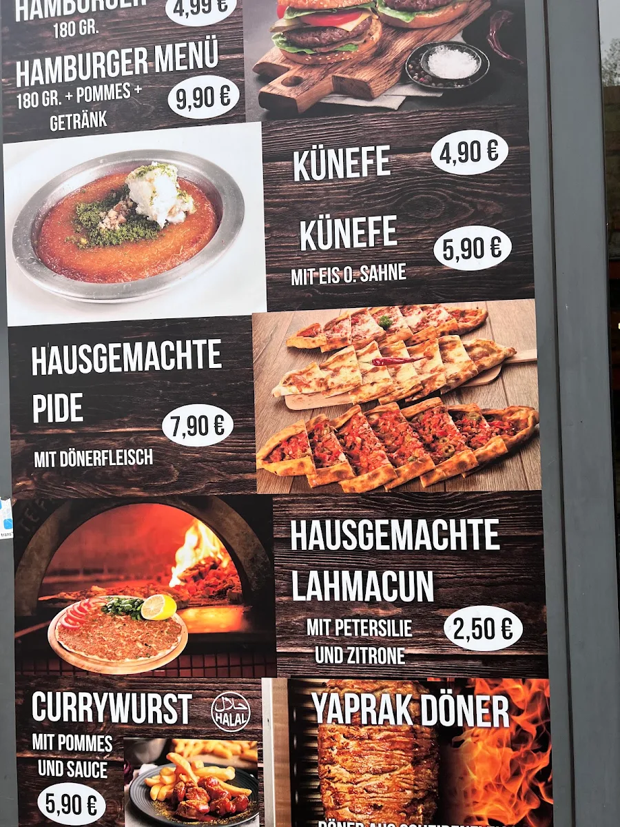 Speisekarte, Mevlana Restaurant Krefeld