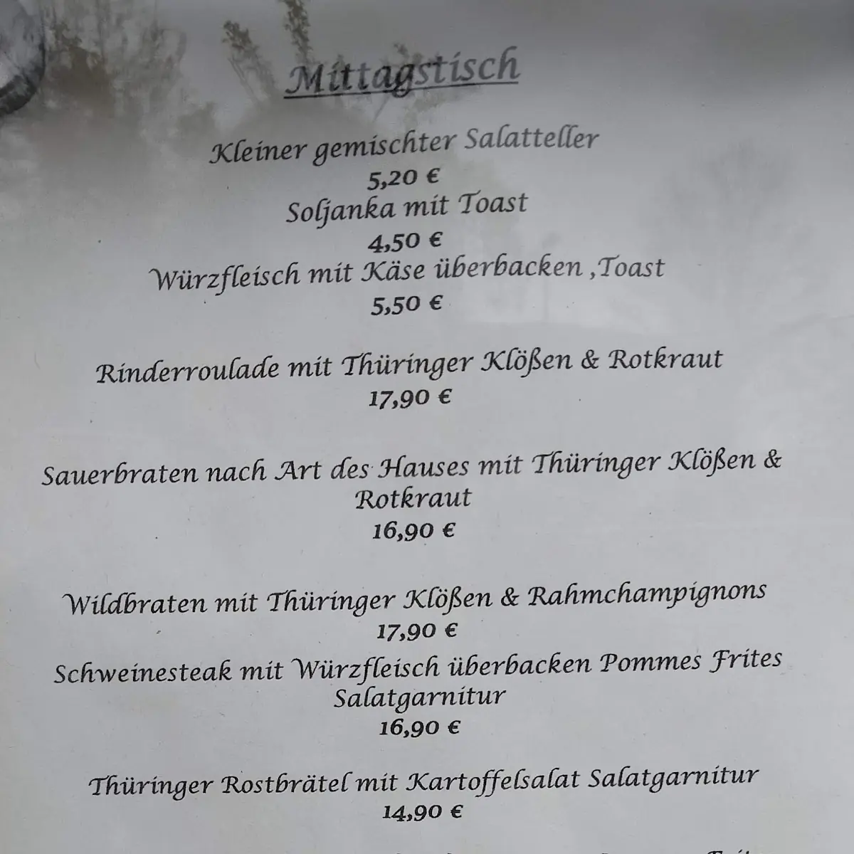 Speisekarte photo 3
