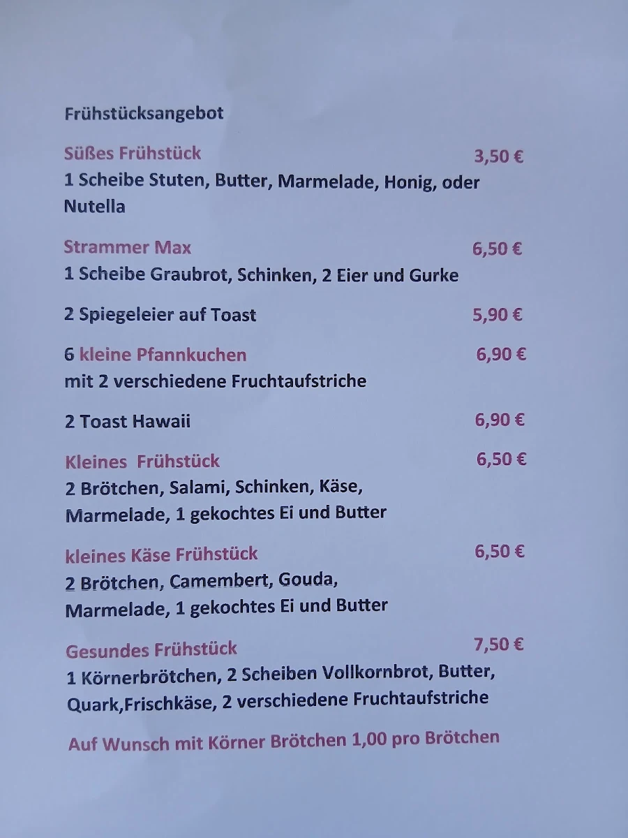Speisekarte photo 1