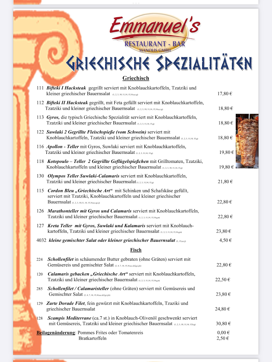 Speisekarte photo 4