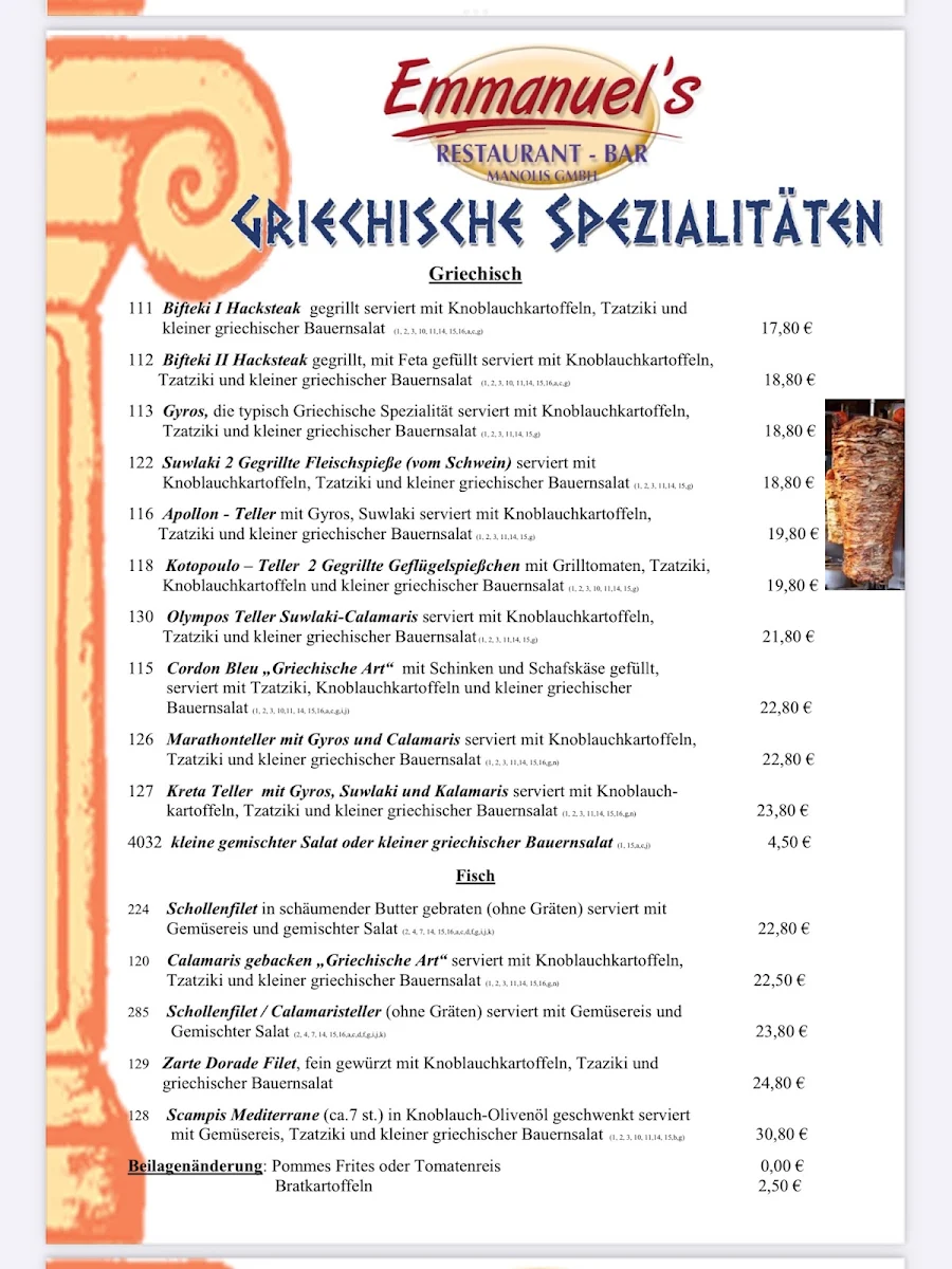Speisekarte photo 5