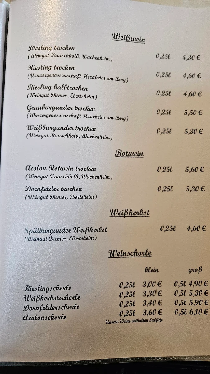 Speisekarte photo 1