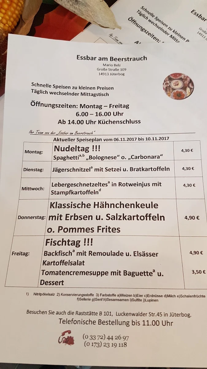 Speisekarte photo 2