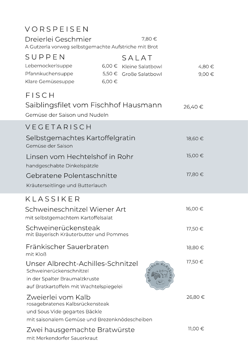 Speisekarte photo 2