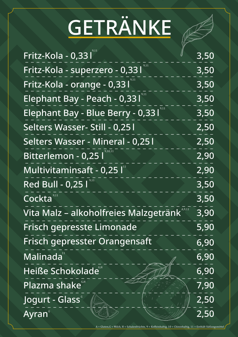 Speisekarte photo 6
